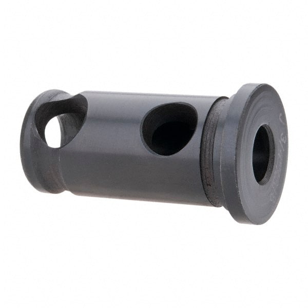 Interstate - 3/8" ID, 3/4" OD, 1-1/2" Length Under Head, Type J Lathe Tool Holder Bushing - 3/16" Head Thickness - Exact Tooling