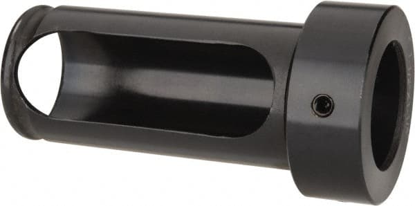Interstate - 1-1/4" ID, 1-1/2" OD, 3-1/4" Length Under Head, Type Z Lathe Tool Holder Bushing - 3/4" Head Thickness, 2-7/8" Slot Length - Exact Tooling