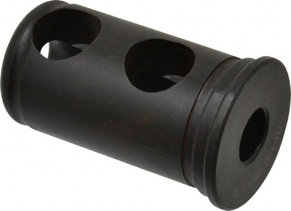 Interstate - 1/2" ID, 1-1/4" OD, 2-1/8" Length Under Head, Type J Lathe Tool Holder Bushing - 3/16" Head Thickness - Exact Tooling