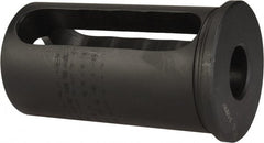 Interstate - 1" ID, 2-1/2" OD, 4-1/2" Length Under Head, Type C Lathe Tool Holder Bushing - 4-1/8" Slot Length - Exact Tooling