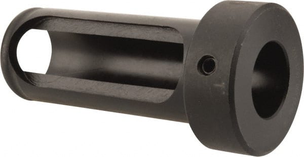 Interstate - 7/8" ID, 1-1/4" OD, 3" Length Under Head, Type Z Lathe Tool Holder Bushing - 5/8" Head Thickness, 2-5/8" Slot Length - Exact Tooling