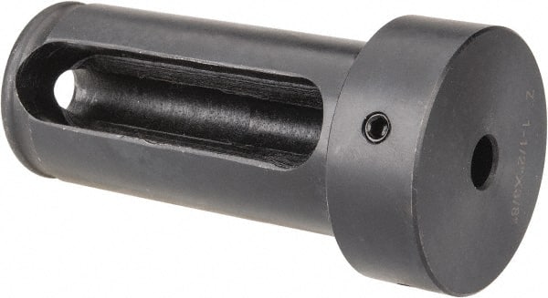 Interstate - 3/8" ID, 1-1/2" OD, 3-1/4" Length Under Head, Type Z Lathe Tool Holder Bushing - 3/4" Head Thickness, 2-7/8" Slot Length - Exact Tooling