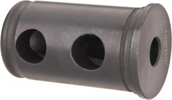 Interstate - 1/2" ID, 1-1/2" OD, 2-1/2" Length Under Head, Type J Lathe Tool Holder Bushing - 3/16" Head Thickness - Exact Tooling