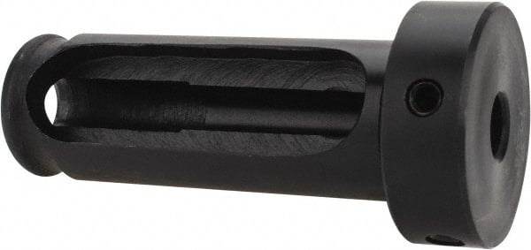 Interstate - 3/8" ID, 1" OD, 2-3/4" Length Under Head, Type Z Lathe Tool Holder Bushing - 1/2" Head Thickness, 2-3/8" Slot Length - Exact Tooling