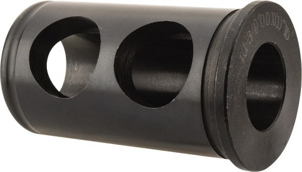 Interstate - 1" ID, 1-3/4" OD, 3" Length Under Head, Type J Lathe Tool Holder Bushing - 3/16" Head Thickness - Exact Tooling