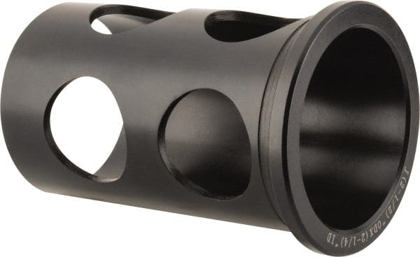 Interstate - 2-1/4" ID, 2-1/2" OD, 4" Length Under Head, Type J Lathe Tool Holder Bushing - Type J, 0.333 Inch Thick Head - Exact Tooling