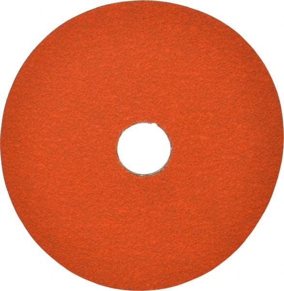 Norton - 5" Diam 7/8" Hole 60 Grit Fiber Disc - Ceramic, Series R980P - Exact Tooling