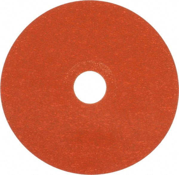 Norton - 5" Diam 7/8" Hole 120 Grit Fiber Disc - Ceramic, Series R980P - Exact Tooling