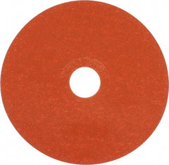 Norton - 5" Diam 7/8" Hole 120 Grit Fiber Disc - Ceramic, Series R980P - Exact Tooling