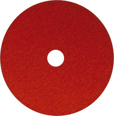 Norton - 7" Diam 7/8" Hole 24 Grit Fiber Disc - Ceramic, Series R980P - Exact Tooling