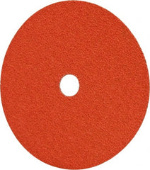 Norton - 7" Diam 7/8" Hole 36 Grit Fiber Disc - Medium Grade, Ceramic, Series R980P - Exact Tooling