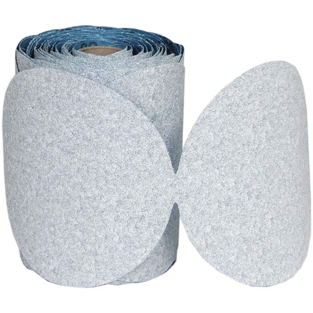 Norton - 5" Diam, 600 Grit Ceramic Adhesive PSA Disc - Exact Tooling