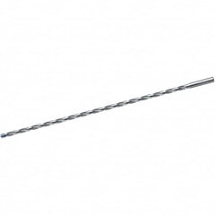 Walter-Titex - 1/4" 2-Flute Solid Carbide Extra Length Drill Bit - Exact Tooling