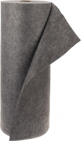 PRO-SAFE - 42 Gal Capacity per Package, Universal Rug - 150' Long x 3' Wide, Dark Gray, Polypropylene - Exact Tooling