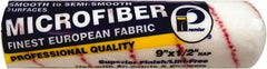 Premier Paint Roller - 1/2" Nap, 9" Wide Paint General Purpose Roller Cover - Semi-Rough Texture, Microfiber - Exact Tooling