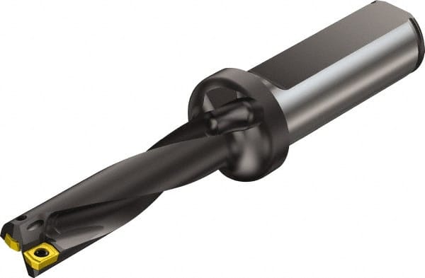 Sandvik Coromant - 7.686" Max Drill Depth, 4xD, 1-7/8" Diam, Indexable Insert Drill - 2 Inserts, 1-1/2" Shank Diam, Flange Shank - Exact Tooling