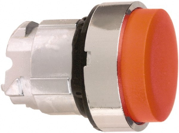 Schneider Electric - 22mm Mount Hole, Extended Straight, Pushbutton Switch Only - Round, Red Pushbutton, Nonilluminated, Momentary (MO) - Exact Tooling