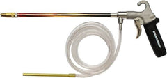 Guardair - 120 Max psi Brass Syphon Spray Gun - 1/4 NPT Inlet, 12" Tube Length, Aluminum Body/Brass Nozzle - Exact Tooling