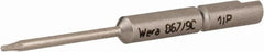 Wera - 4mm Drive, Torx Plus Precision Screwdriver Bit - 1-3/4" OAL - Exact Tooling