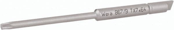 Wera - 4mm Drive, Torx Precision Screwdriver Bit - 2-1/2" OAL - Exact Tooling