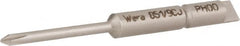 Wera - 4mm Drive #00 Point Precision Phillips Bit - Exact Tooling