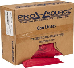 PRO-SOURCE - 33 Gal Capacity, Red, Hazardous Waste Bag - 1.3 mil Thick x 33" Wide x 39" High, Roll - Exact Tooling