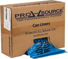 PRO-SOURCE - 45 Gal Capacity, Blue, Hazardous Waste Bag - 1.3 mil Thick x 37" Wide x 50" High, Roll - Exact Tooling