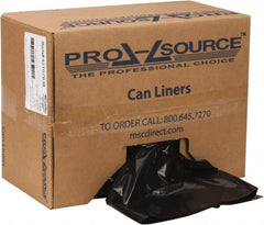PRO-SOURCE - 2 mil Thick, Heavy-Duty Trash Bags - Linear Low-Density Polyethylene (LLDPE), Flat Pack Dispenser, 40" Wide x 46" High, Black - Exact Tooling