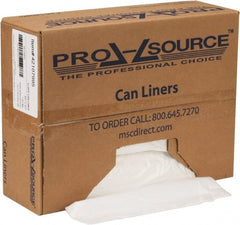 PRO-SOURCE - 1.5 mil Thick, Heavy-Duty Trash Bags - Hexene Resins, Roll Dispenser, 43" Wide x 47" High, Clear - Exact Tooling