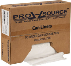 PRO-SOURCE - 1.5 mil Thick, Heavy-Duty Trash Bags - Hexene Resins, Roll Dispenser, 33" Wide x 39" High, Clear - Exact Tooling