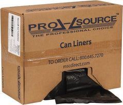 PRO-SOURCE - 1.1 mil Thick, Heavy-Duty Trash Bags - Hexene Resins, Roll Dispenser, 33" Wide x 39" High, Black - Exact Tooling