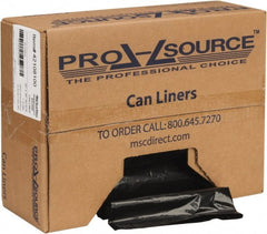 PRO-SOURCE - 1.1 mil Thick, Heavy-Duty Trash Bags - Hexene Resins, Roll Dispenser, 30" Wide x 36" High, Black - Exact Tooling