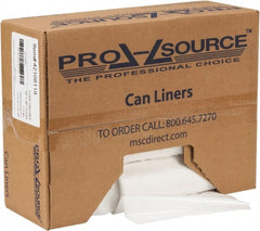 PRO-SOURCE - 1.1 mil Thick, Heavy-Duty Trash Bags - Hexene Resins, Roll Dispenser, 30" Wide x 36" High, Clear - Exact Tooling