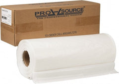 PRO-SOURCE - 2.7 mil Thick, Heavy-Duty Trash Bags - Hexene Resins, Roll Dispenser, 38" Wide x 63" High, Clear - Exact Tooling