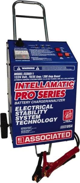 Associated Equipment - 12/24 Volt Automatic Charger/Maintainer - 70 Amps/35 Amps, 200 Starter Amps - Exact Tooling