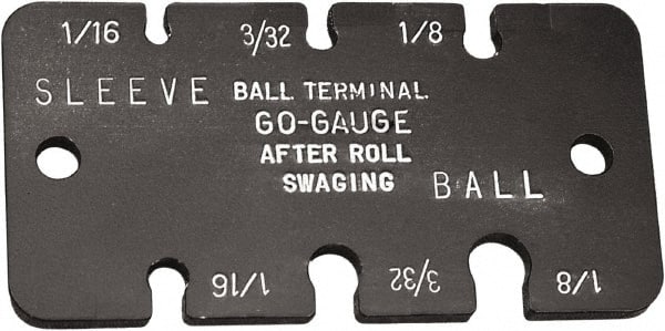 Loos & Co. - 1/16 to 1/8 Inch Range, Wire and Sheet Metal Gage - Use with Ball Terminals - Exact Tooling