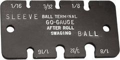 Loos & Co. - 1/16 to 1/8 Inch Range, Wire and Sheet Metal Gage - Use with Ball Terminals - Exact Tooling