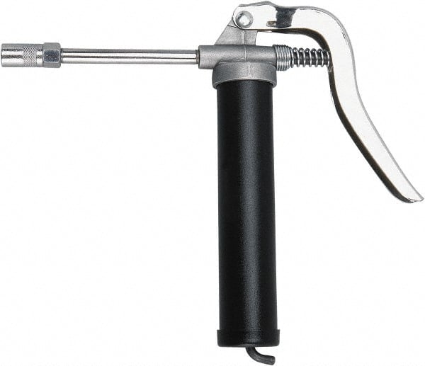 PRO-LUBE - 3,000 Max psi, Rigid Pistol Grease Gun - 3 oz Capacity, 1/8 Thread Outlet, 67 Strokes per oz, Cartridge Fill - Exact Tooling