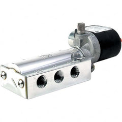 Parker - 120/60 - 110/50 VAC 1/4" NPT Port Aluminum 5-Way, 2 Position Solenoid Valve - Exact Tooling