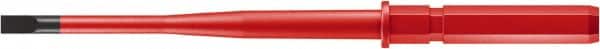 Wera - 3.5mm x 0.6mm Blade, 9mm Drive Slotted Screwdriver Bit - 6-1/4" OAL - Exact Tooling