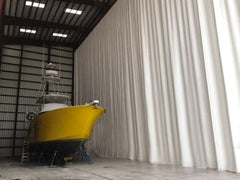 Singer Safety - 10 Ft. Wide x 10 Ft. High, 15 mil Thick Laminated Polyester Vinyl Welding Curtain Kit Wall Partition - Exact Tooling