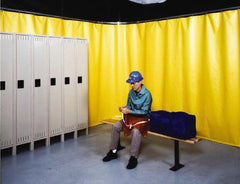 Singer Safety - 6 Ft. Wide x 12 Ft. High, 14 mil Thick Laminated Polyester Vinyl Welding Curtain Kit Wall Partition - Exact Tooling