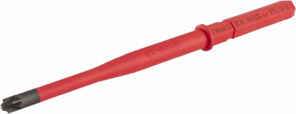 Wera - 3/8" Drive, #2 Reversible Pozidriv/Slotted Screwdriver Bit - 6-1/4" OAL - Exact Tooling