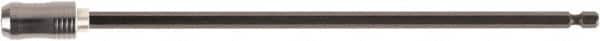 Wiha - 1/4" Insert, Hex Drive Bit Adapter - Magnetic, Quick Release, 9" OAL - Exact Tooling