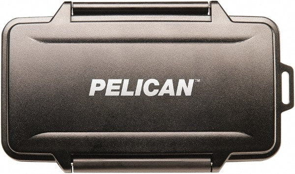 Pelican Products, Inc. - 4-51/64" Wide x 39/64" High, Memory Card Case - Black, Polycarbonate - Exact Tooling