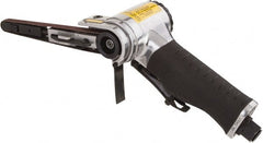 Value Collection - 3/8 x 13 Inch, 20,000 RPM Air Belt Sander - 0.45 Hp, 4 CFM Air Consumption, Rear Exhaust - Exact Tooling