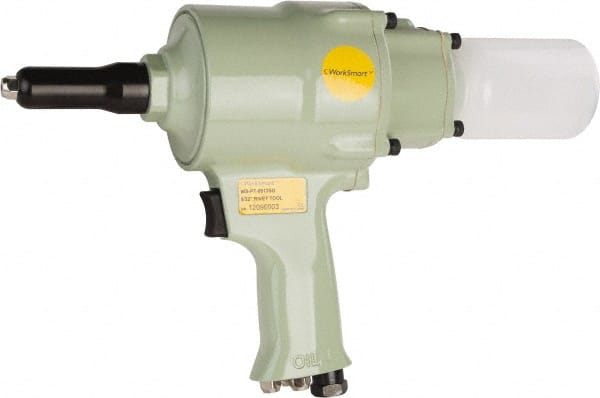 Value Collection - 3/16" Capacity, Air Riveting Hammer - 4 CFM, 9/16" Long Stroke, 1/4" Inlet - Exact Tooling
