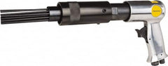 Value Collection - 3,200 BPM, 19mm Bore Diam, Pneumatic Pistol Grip Needle Scaler - 1/8" Needle Diam, 7.1" Needle Length, 1-7/8" Stroke Length, 4 CFM, 90 psi, 1/4 NPT Inlet - Exact Tooling