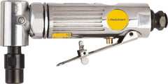 Value Collection - 1/4" Collet, Angle Handle, Air Angle Die Grinder - 22,000 RPM, Front Exhaust, 4 CFM, 0.3 hp, 90 psi, 1/4 NPT Inlet - Exact Tooling