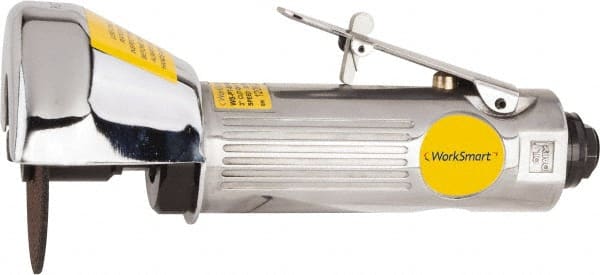 Value Collection - 3" Wheel Diam, 20,000 RPM, Pneumatic Cutoff & Cutoff-Grinder Tool - Right Angle Handle, 1/4" Inlet - Exact Tooling